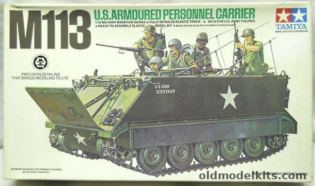 Tamiya 1/35 M113  US Armoured Personnel Carrier With Five Figures, MM140A plastic model kit